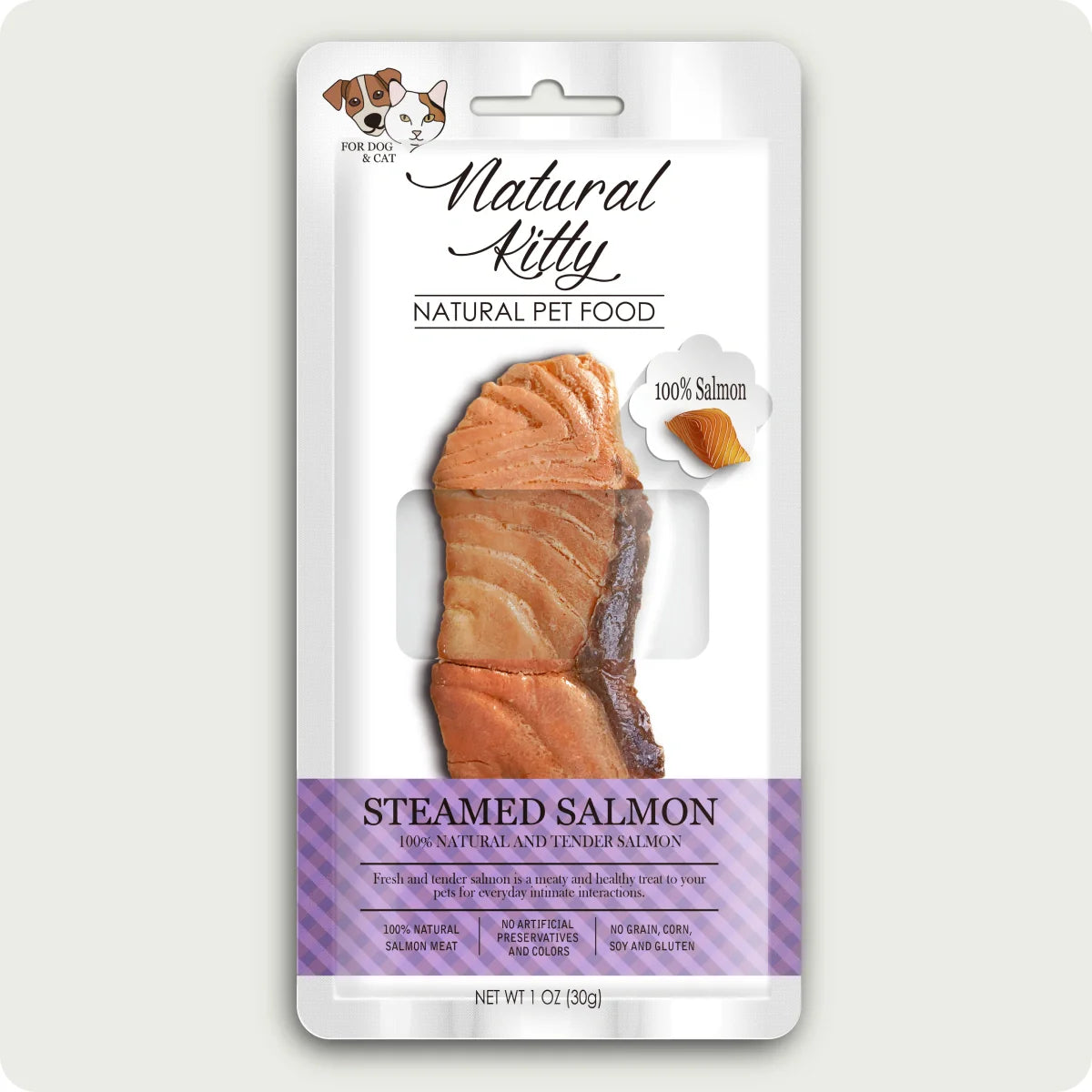 Natural Kitty Fillets Steamed salmon