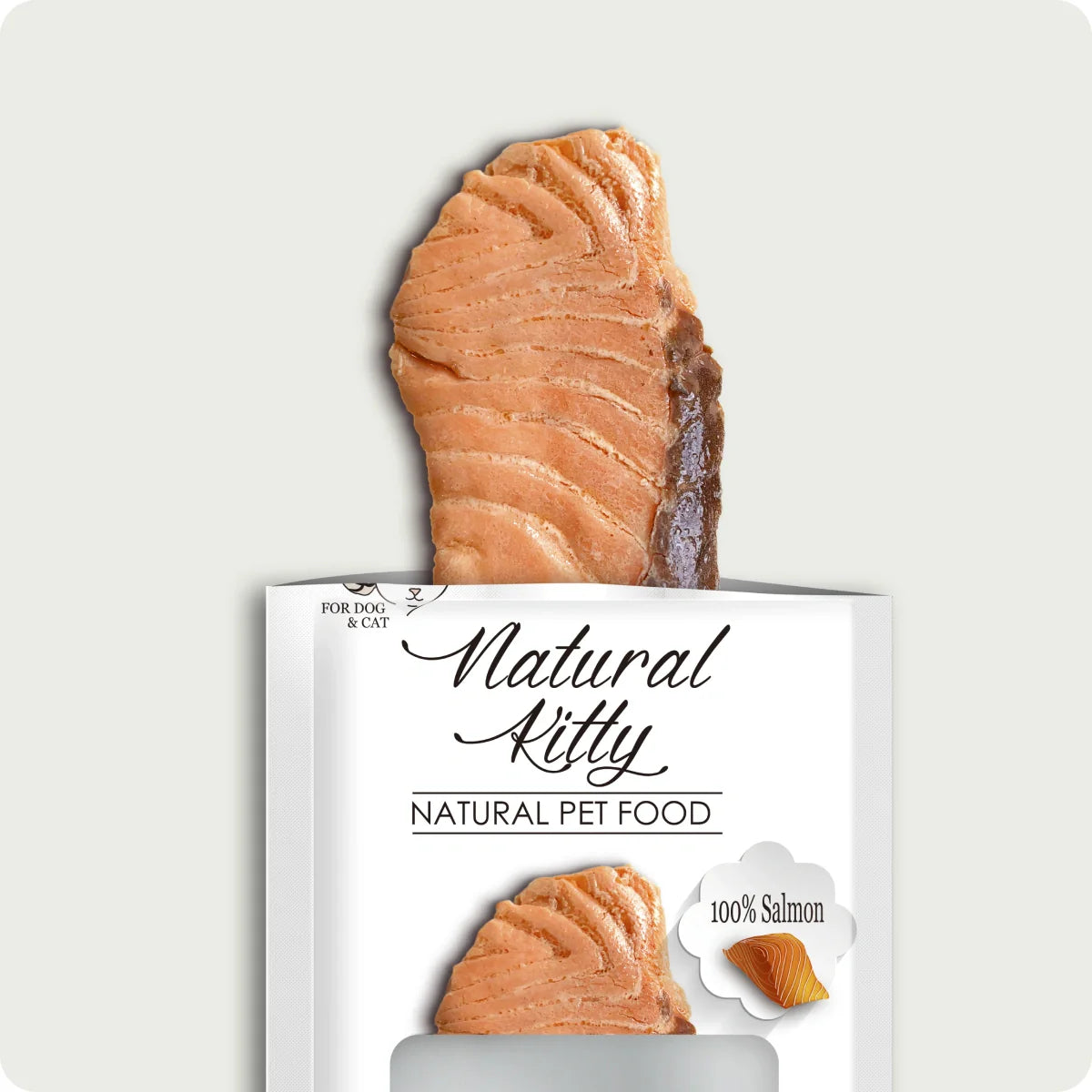 Natural Kitty Fillets Steamed salmon