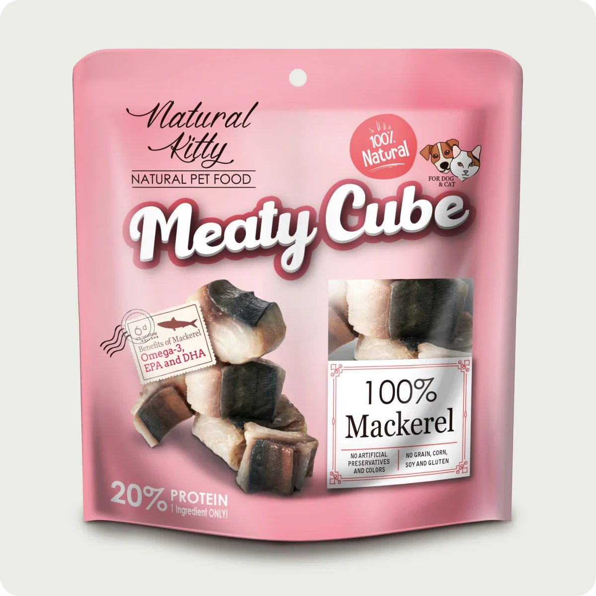 Natural Kitty Meaty Cubes 100% mackerel