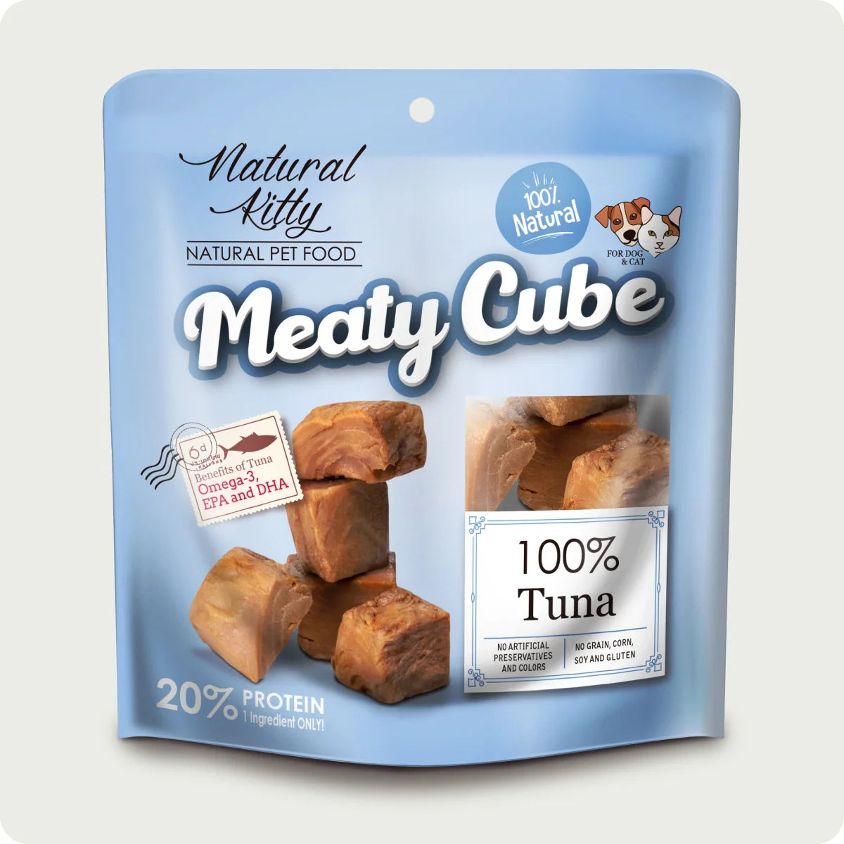 Natural Kitty Meaty Cubes 100% tuna
