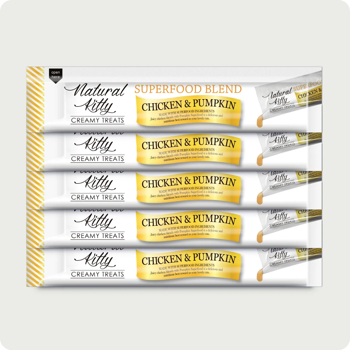 Natural Kitty Creamy Treats Chicken & Pumpkin