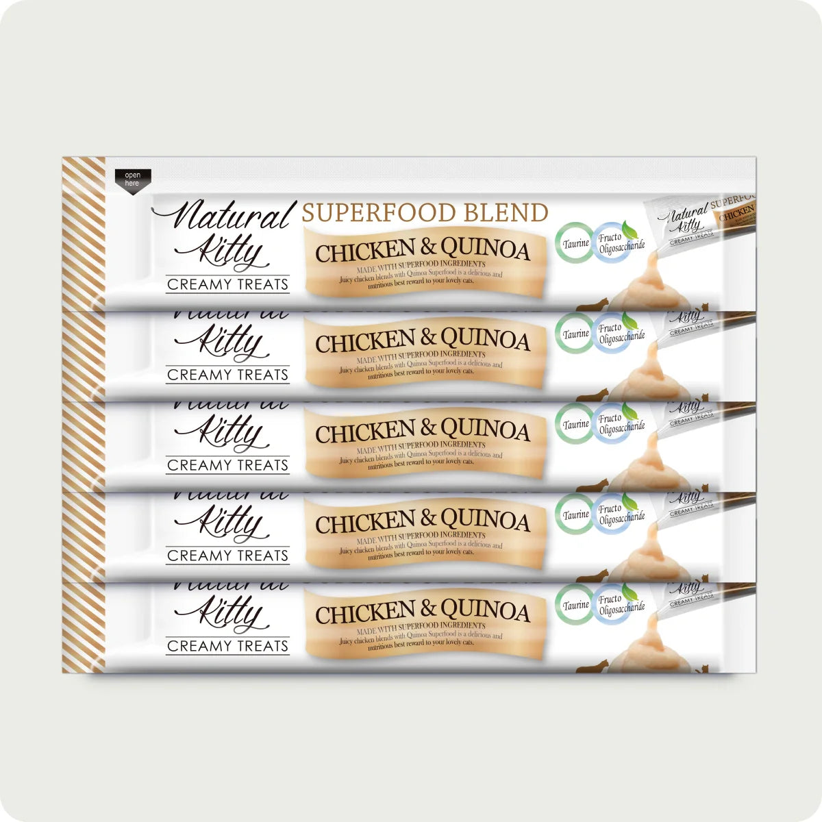 Natural Kitty Creamy Treats Chicken & Quinoa