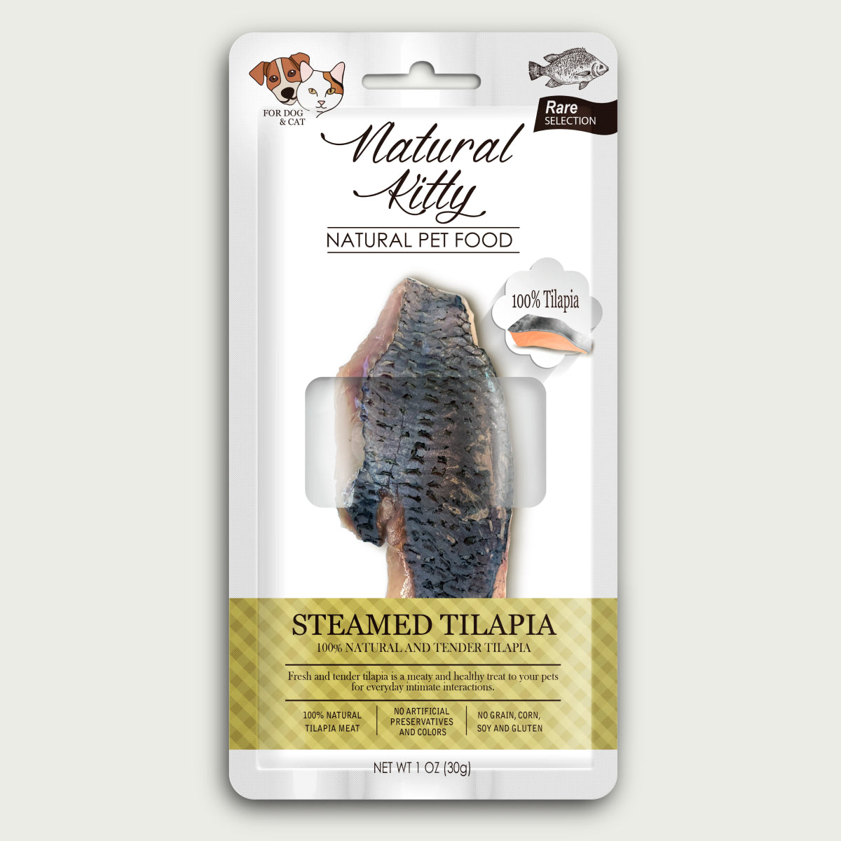 Natural Kitty Fillets Steamed tilapia